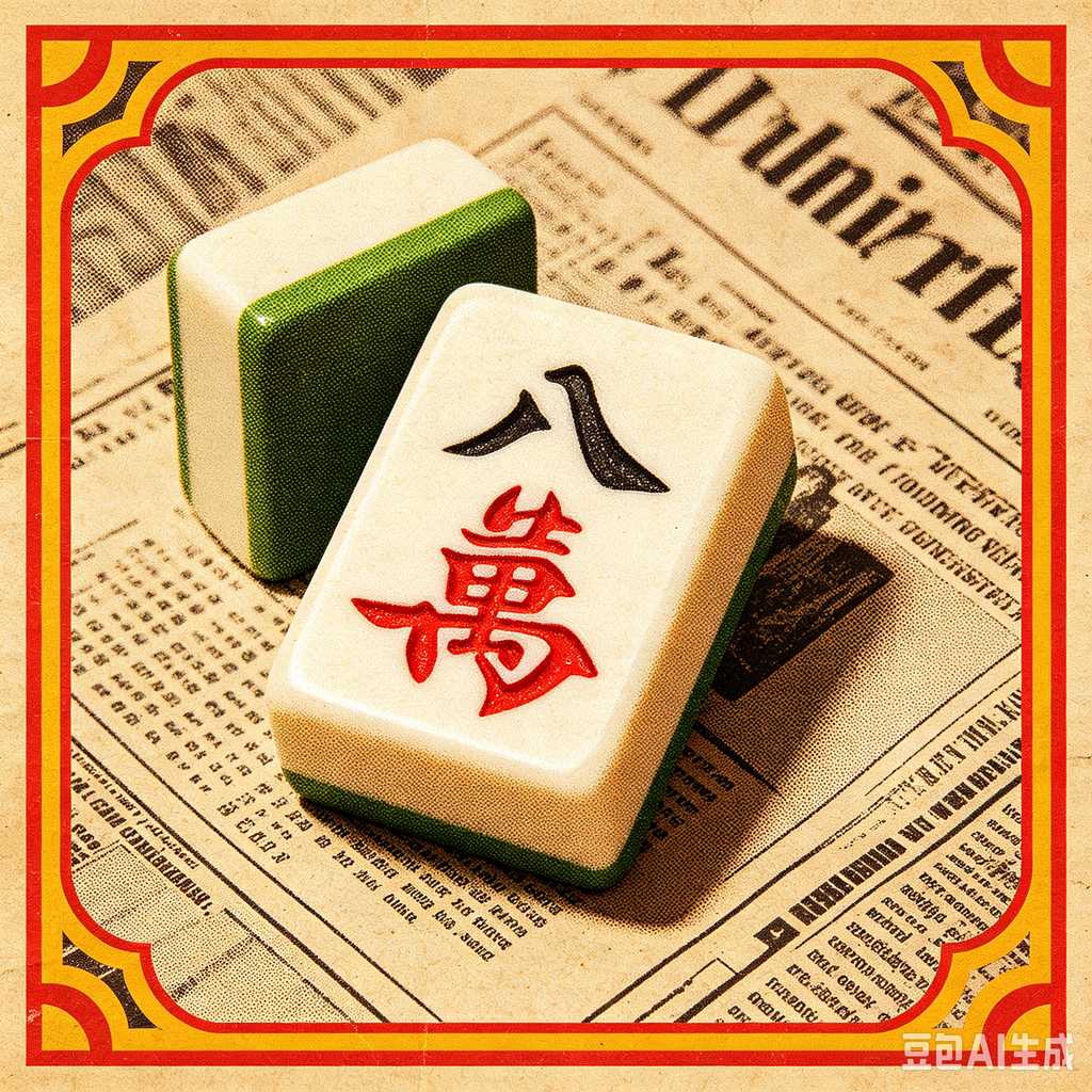 mini mahjong tiles keychain