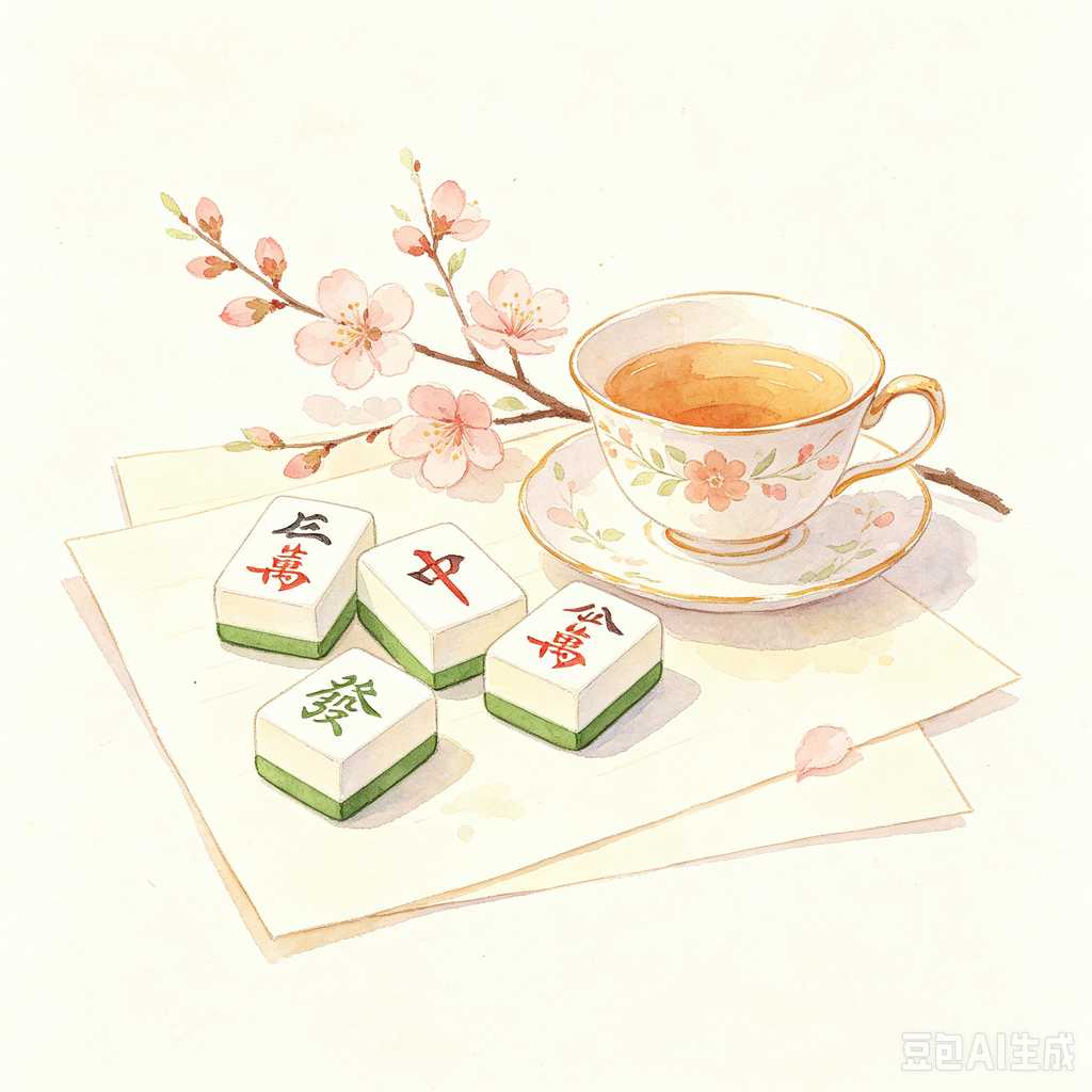 mahjong set for home entertainment